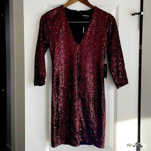 Express mini sequin dress